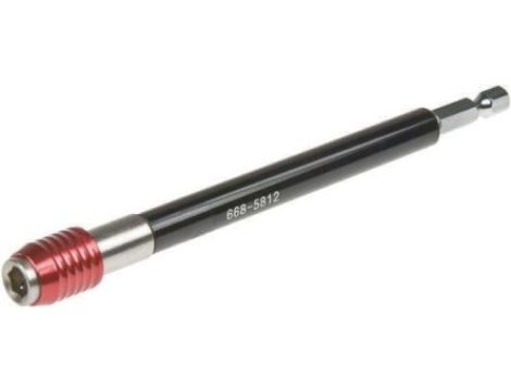 Wkrętak nasadowy, typ: Sześciokątny, rozmiar: 1/4 cala, dł. całkowita: 600 mm, Wał chromowo-wanadowy, rura aluminiowa