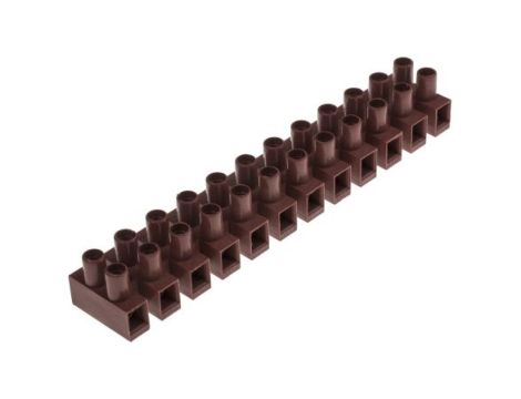 6mm Złącze wtykowe do druku Ciemnobrązowy 12-żyłowe, Śruba, 450 V Montaż na kablu Tak