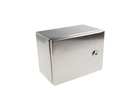 Szafka ścienna rozdzielcza, materiał: Stal nierdzewna typu 304, IP66, 240 x 180 x 150mm, RS PRO