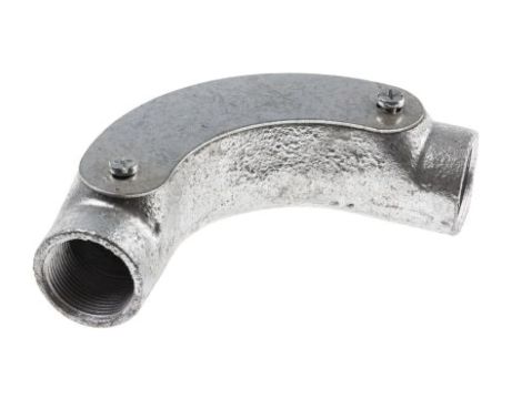 Złącze kątowe z wziernikiem inspekcyjnym, Stal 25mm RS PRO