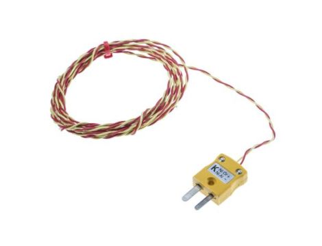 Termopara typ K do +250C 2m kabel 2m, Stop niklu i aluminium, stop niklu i chromu ANSI
