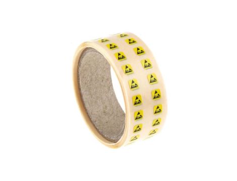 Etykieta ESD Żółty Papier, Etykieta ostrzegawcza ESD