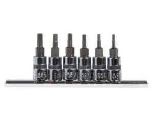 Zestaw końcówek wkrętakowych sześciokątnych, materiał Stal chromowo-molibdenowo-wanadowa, Hex 1/8, Hex 3/32, Hex 5/32,