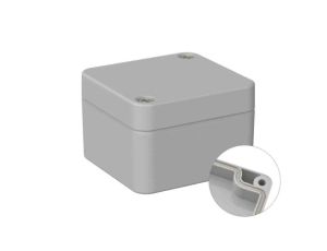 Obudowa ogólnego użytku ekranowana z kołnierzem IP66 Krzem, 50 x 52 x 35mm, RS PRO 5U2