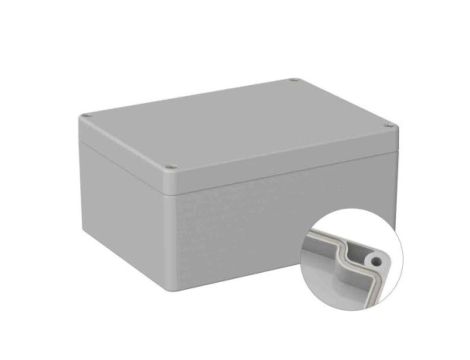 Obudowa ogólnego użytku ekranowana Szary IP66 Silikon, 120 x 160 x 75mm, RS PRO 5U3