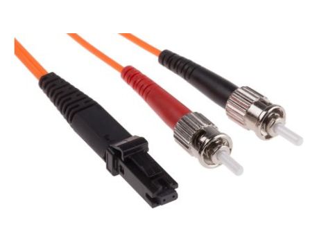 Kabel światłowodowy, średnica: 62.5/125m, OM1 Wielomodowy, Pomarańczowy, MTRJ / ST