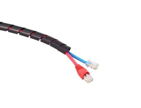 Opaska spiralna, materiał: Polietylen, kolor: Czarny, RS PRO