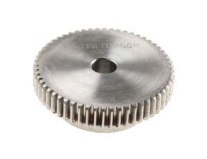 Koło zębate walcowe, moduł: 1, l.zębów: 56, śr. piasty: 40mm, śr. otworu: 10mm, Stal nierdzewna