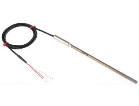 Termopara typ PT 100, -50C do +500C 150mm kabel 1m, Stal nierdzewna