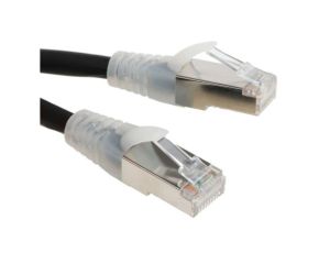 Kabel kategorii 6, Czarny, Wtyk RJ45/męski RJ45dł.: 2m, mat. koszulki: LSZH