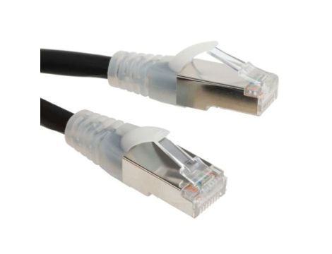 Kabel kategorii 6, Czarny, Wtyk RJ45/męski RJ45dł.: 2m, mat. koszulki: LSZH