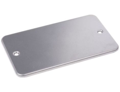 Zaślepka szara dwudrożna-drożna metalowa, Wpuszczany