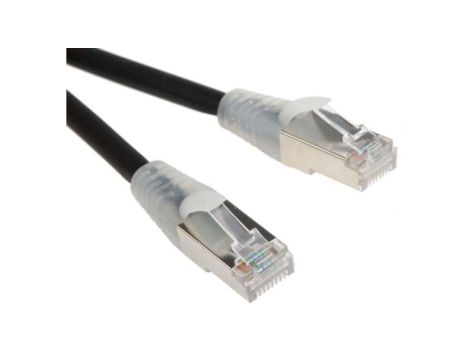 Kabel kategorii 6, Czarny, Wtyk RJ45/męski RJ45dł.: 10m, mat. koszulki: LSZH