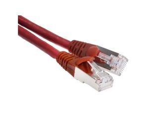 Kabel kategorii 6, Czerwony, Wtyk RJ45/męski RJ45dł.: 3m, mat. koszulki: LSZH