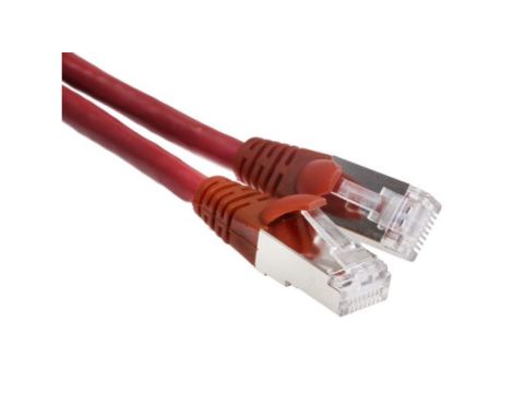 Kabel kategorii 6, Czerwony, Wtyk RJ45/męski RJ45dł.: 3m, mat. koszulki: LSZH