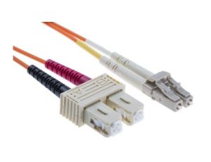 Kabel światłowodowy, średnica: 62.5/125m, OM1 Wielomodowy, Pomarańczowy, LC/SC