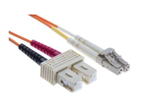 Kabel światłowodowy, średnica: 62.5/125m, OM1 Wielomodowy, Pomarańczowy, LC/SC
