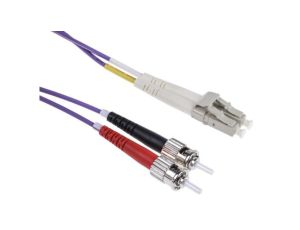 Kabel światłowodowy, średnica: 50/125m, OM3 Wielomodowy, Fioletowy, LC/ST