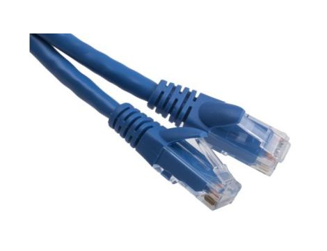 Kabel kategorii 6, Niebieski, Wtyk RJ45/męski RJ45dł.: 500mm, mat. koszulki: PVC