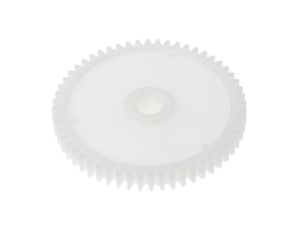 Koło zębate walcowe, moduł: 1, l.zębów: 56, śr. piasty: 18mm, śr. otworu: 8mm, POM