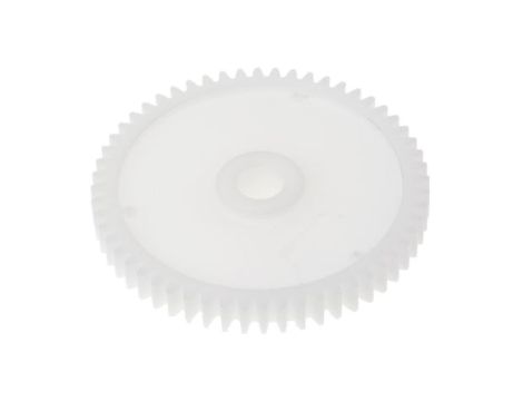 Koło zębate walcowe, moduł: 1, l.zębów: 56, śr. piasty: 18mm, śr. otworu: 8mm, POM