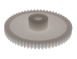 Koło zębate walcowe, moduł: 1, l.zębów: 60, śr. piasty: 18mm, śr. otworu: 8mm, POM