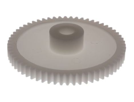 Koło zębate walcowe, moduł: 1, l.zębów: 60, śr. piasty: 18mm, śr. otworu: 8mm, POM