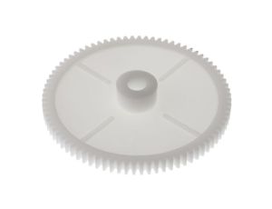 Koło zębate walcowe, moduł: 1, l.zębów: 80, śr. piasty: 18mm, śr. otworu: 8mm, POM