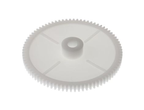 Koło zębate walcowe, moduł: 1, l.zębów: 80, śr. piasty: 18mm, śr. otworu: 8mm, POM