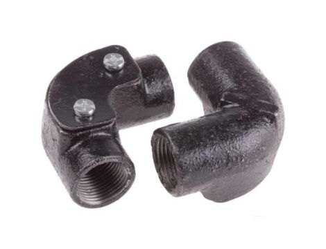 Kolanko z wziernikiem inspekcyjnym, Stal 20mm RS PRO