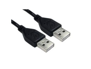 Kabel USB, dł. 0.5m, kolor: Czarny