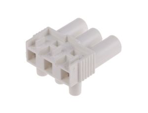 Złącze wtykowe do druku Biały 3-żyłowe, Wkręcane, 400 V Montaż na kablu