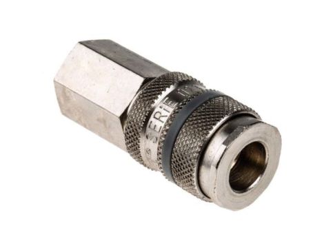 Szybkozłączka pneumatyczna, materiał Mosiądz, złącze G 1/4 żeńskie, RS PRO CEJN 310, Forster, Hansen 3000, ISO 6150 B,