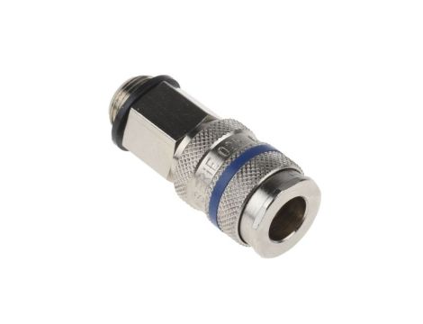 Szybkozłączka pneumatyczna, materiał Mosiądz, stal, złącze G 3/8 męskie, RS PRO CEJN 320, JWL 520, JWL 530, Parker PEF,