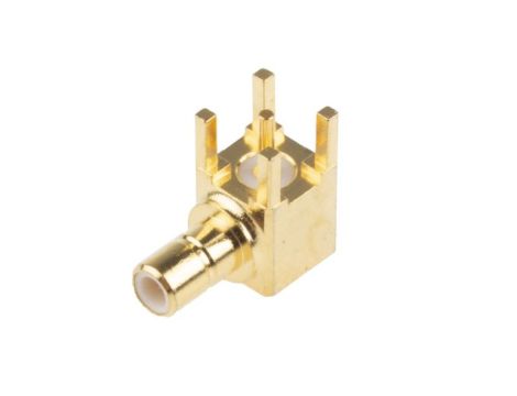 Złącze koncentryczne, 50, 4GHz, Męski, Lutowane, Montaż na płytce drukowanej