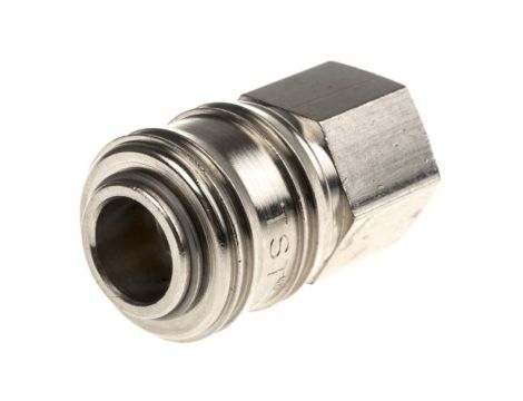 Szybkozłączka pneumatyczna, materiał Mosiądz, złącze G 3/8 żeńskie, RS PRO CEJN 320, JWL 520, JWL 530, Parker PE,