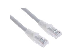 Kabel kategorii 6, Szary, Wtyk RJ45/męski RJ45dł.: 3m, mat. koszulki: LSZH