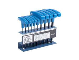 Zestaw kluczy imbusowych Jednostki brytyjskie, 10 szt. 1/4cal Końcówka kulkowa, typu Typu T, materiał: Stal