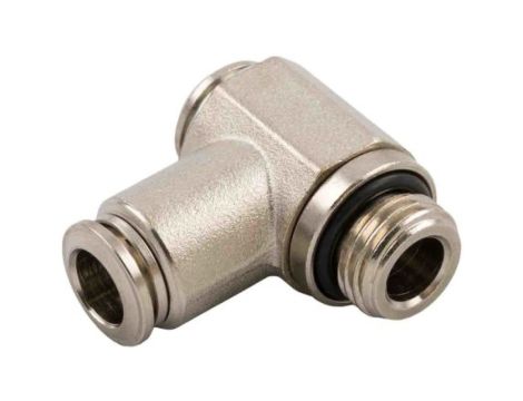 Adapter gwintowany typu Banjo gwint – rura, W przypadku gdy w przypadku gdy nie, 3, Wciskane 12 mm, Mosiądz niklowany,