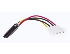 Kabel SATA, Zespół kabla połączeniowego, 4 styki Molex - SATA, 150mm, Czarny/Czerwony/Żółty