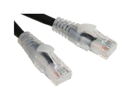 Kabel kategorii 6, Czarny, Wtyk RJ45/męski RJ45dł.: 2m, mat. koszulki: LSZH