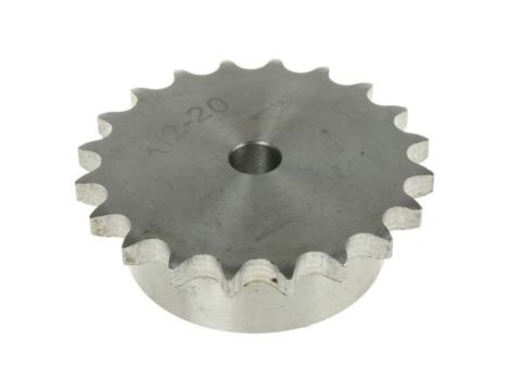 Koło łańcuchowe drabinkowe, 20 zębów, 08B-1, Pilot, śr otworu: 40mm, śr toczna: 81.19mm, Stal