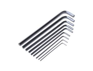 Zestaw kluczy imbusowych Jednostki brytyjskie, 9 szt. 1/4 in, 1/4 in, 1/8 in, 1/16 in, 3/8 in, 3/32 in, 5/16 in, 5/64