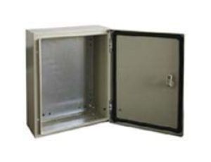 Szafka ścienna rozdzielcza RAL 7032, materiał: Stal, IP66, 400 x 400 x 150mm, RS PRO