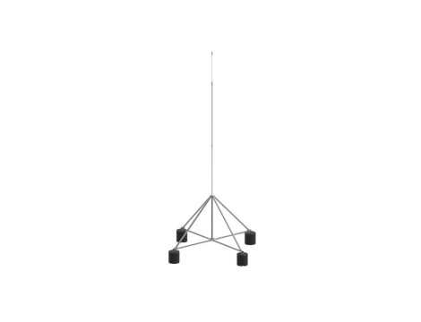 Maszt izolowany na czworonogu do zwodów poziomych wysokich 6m aluminium/ocynk ogniowy 65.6 AL/OG IZ 4P CZ 65346092