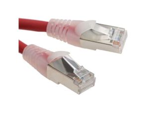 Kabel kategorii 6, Czerwony, Wtyk RJ45/męski RJ45dł.: 5m, mat. koszulki: LSZH