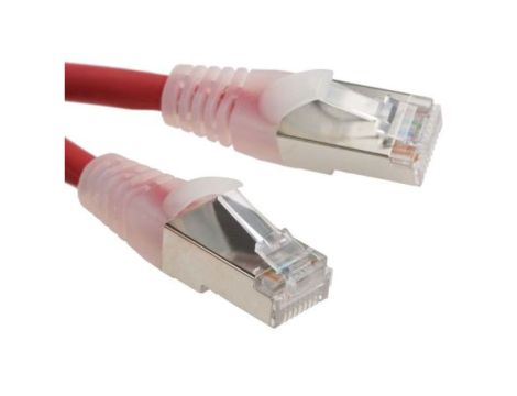 Kabel kategorii 6, Czerwony, Wtyk RJ45/męski RJ45dł.: 5m, mat. koszulki: LSZH