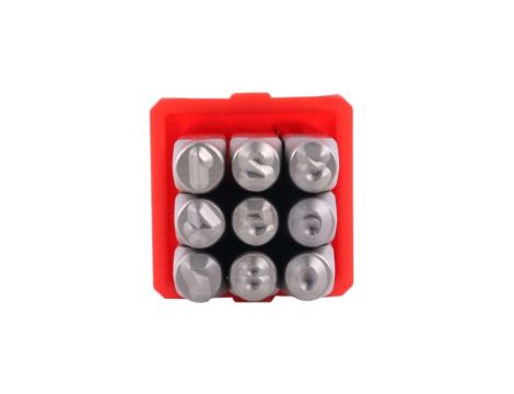 Zestaw wybijaków cyfr, H 5mm, 9-szt., (0 → 8), RS PRO