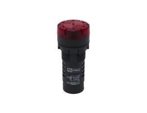 Lampka kontrolna w komplecie z sygnalizatorem akustycznym, Ø 22mm, IP30, RS PRO