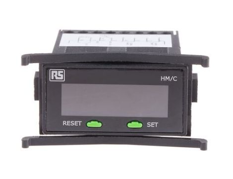 Licznik godzin, minut, sekund LCD 7-cyfrowy 9 → 30 V DC RS PRO